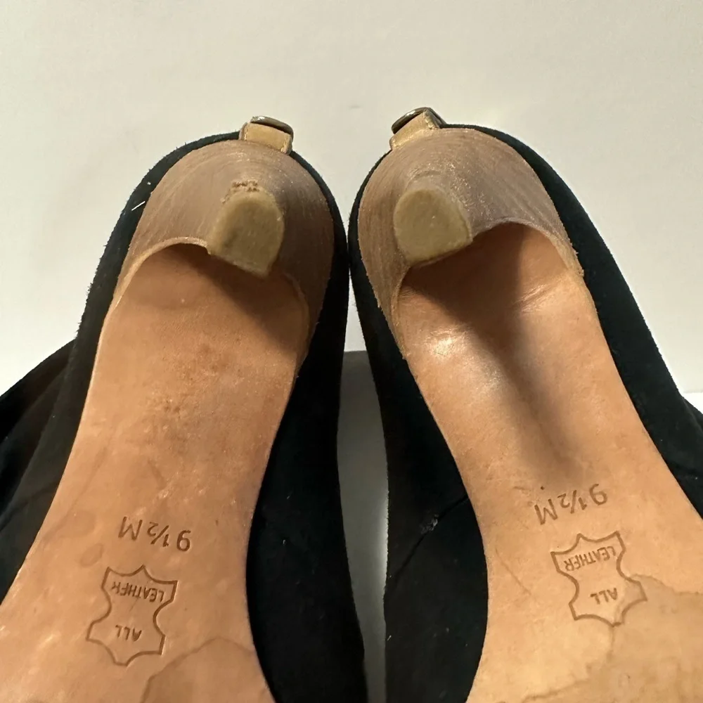 Tory Burch black suede booties size 7.5